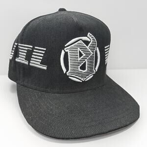 NEW Evil Vice Corduroy Embroidered Black Snap Back Hat
